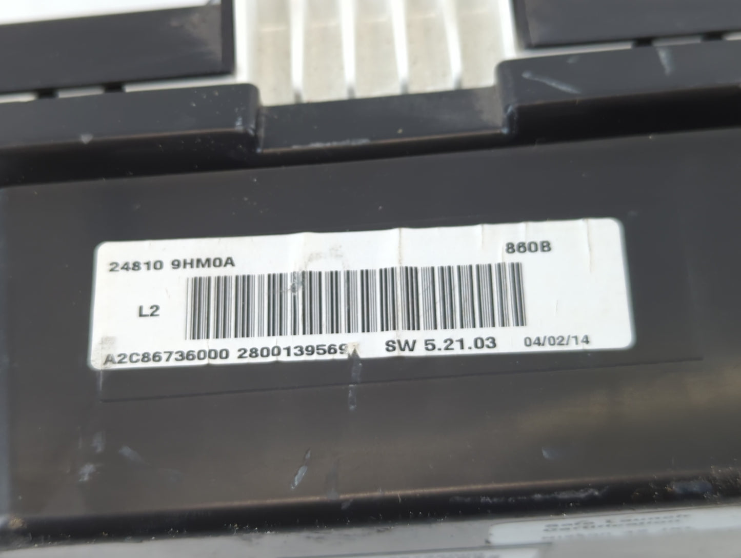 2014 Nissan Altima Instrument Cluster Speedometer Gauges P/N:24810 9HM0A Fits OEM Used Auto Parts - Oemusedautoparts1.com