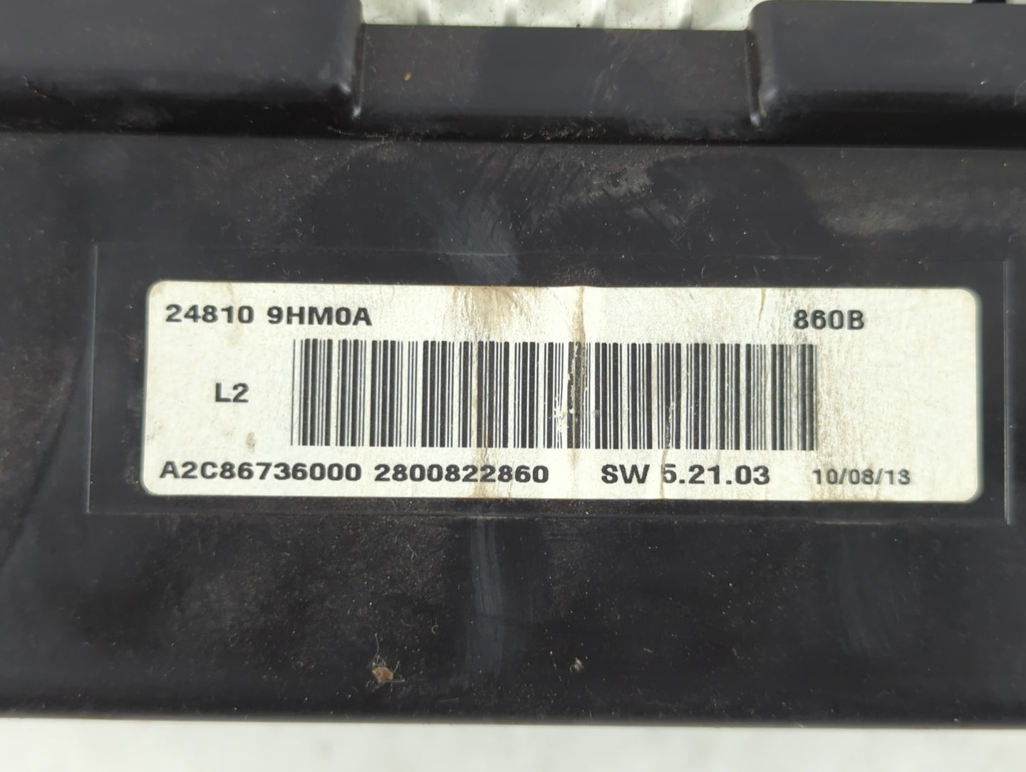 2014 Nissan Altima Instrument Cluster Speedometer Gauges P/N:24810 9HM0A Fits OEM Used Auto Parts - Oemusedautoparts1.com