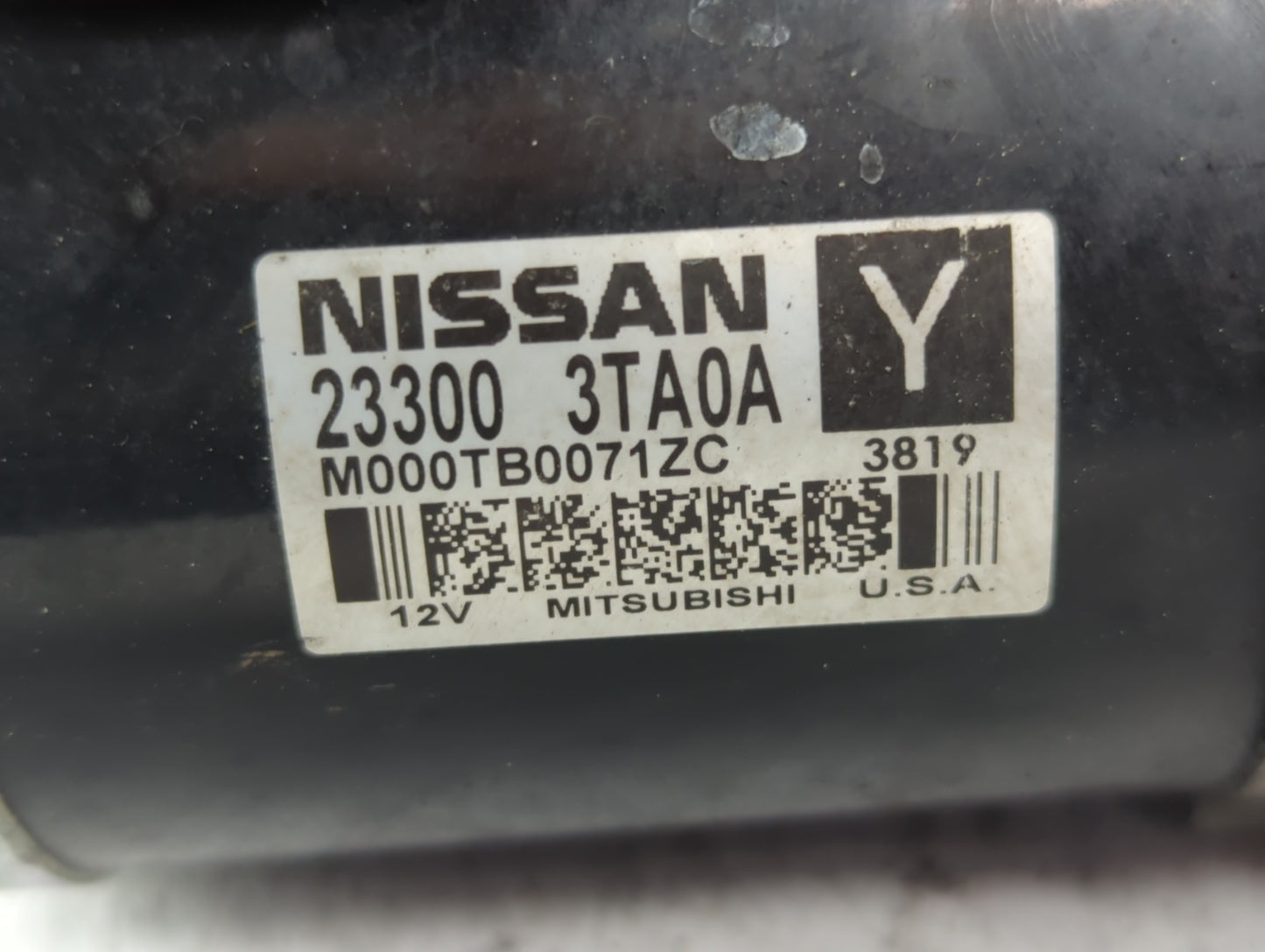 2013-2018 Nissan Altima Car Starter Motor Solenoid OEM P/N:M000TB0071 23300 3TA0A Fits Fits 2013 2014 2015 2016 2017 2018 OE