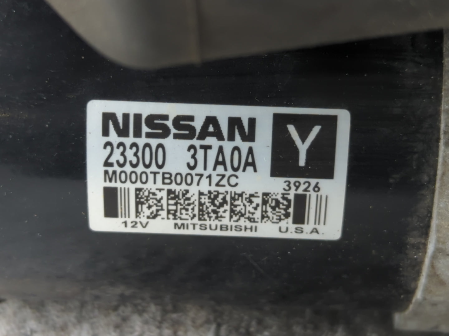 2013-2018 Nissan Altima Car Starter Motor Solenoid OEM P/N:23300 3TA0A Fits Fits 2013 2014 2015 2016 2017 2018 OEM Used Auto