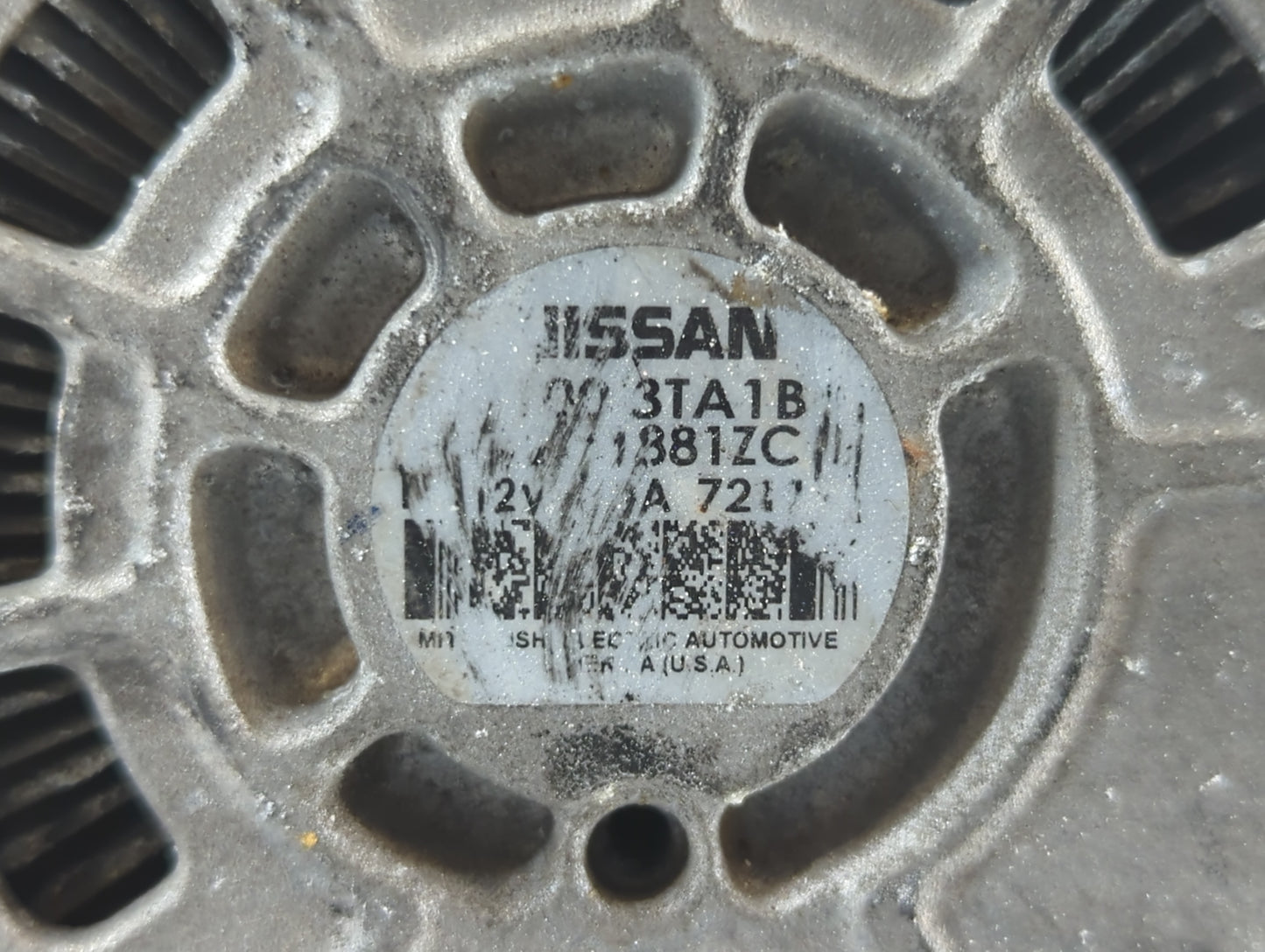 2013-2017 Nissan Altima Alternator Replacement Generator Charging Assembly Engine OEM P/N:A2TJ1881ZC 23100 3TA1B Fits OEM Us