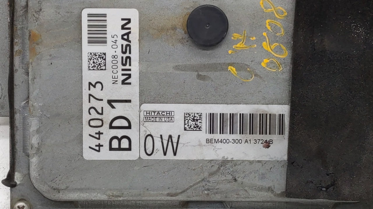 2014 Nissan Altima PCM Engine Control Computer ECU ECM PCU OEM P/N:MEC300-042 A1 NEC007-070, BEM400-300 A1 Fits Fits 2013 OE