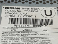 2011-2014 Nissan Cube Radio AM FM Cd Player Receiver Replacement P/N:28185-1FS0A Fits Fits 2011 2012 2013 2014 OEM Used Auto