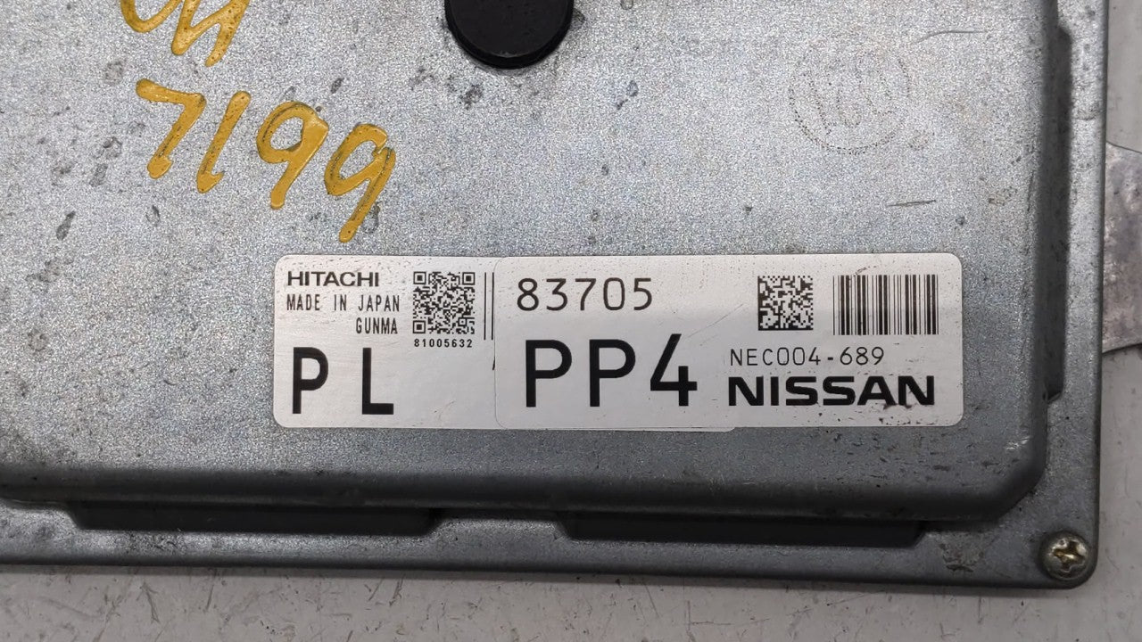 2014 Nissan Cube PCM Engine Control Computer ECU ECM PCU OEM P/N:NEC004-689 Fits OEM Used Auto Parts - Oemusedautoparts1.com