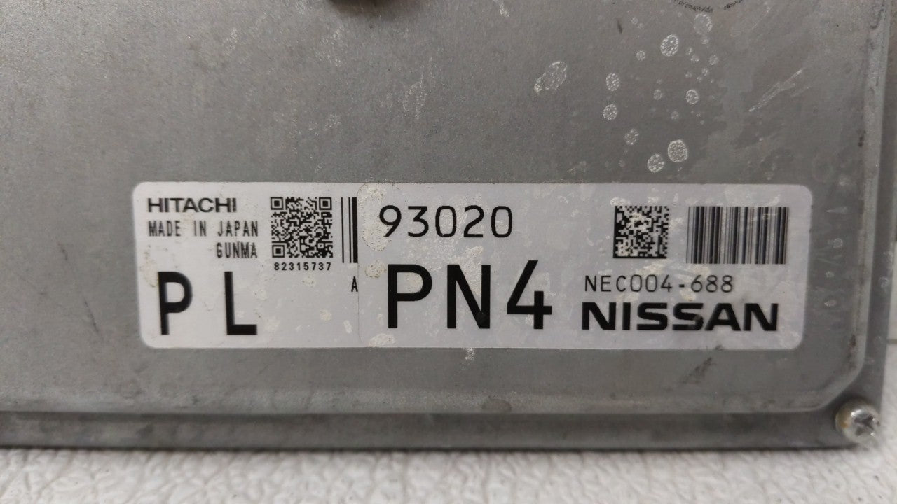 2014 Nissan Cube PCM Engine Control Computer ECU ECM PCU OEM P/N:NEC004-688 Fits OEM Used Auto Parts - Oemusedautoparts1.com
