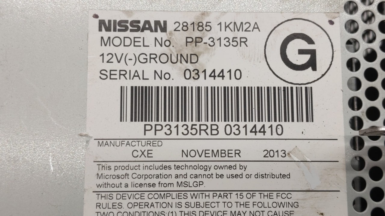 2011-2014 Nissan Juke Am Fm Cd Player Radio Receiver - Oemusedautoparts1.com