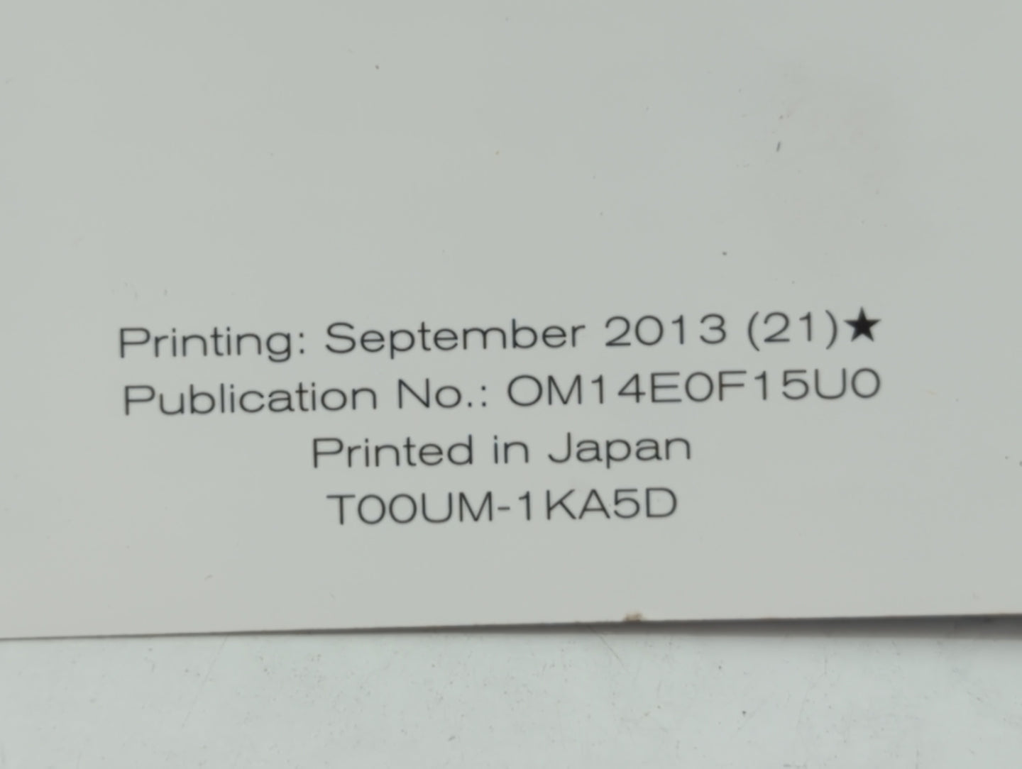 2014 Nissan Juke Owners Manual Book Guide OEM Used Auto Parts - Oemusedautoparts1.com