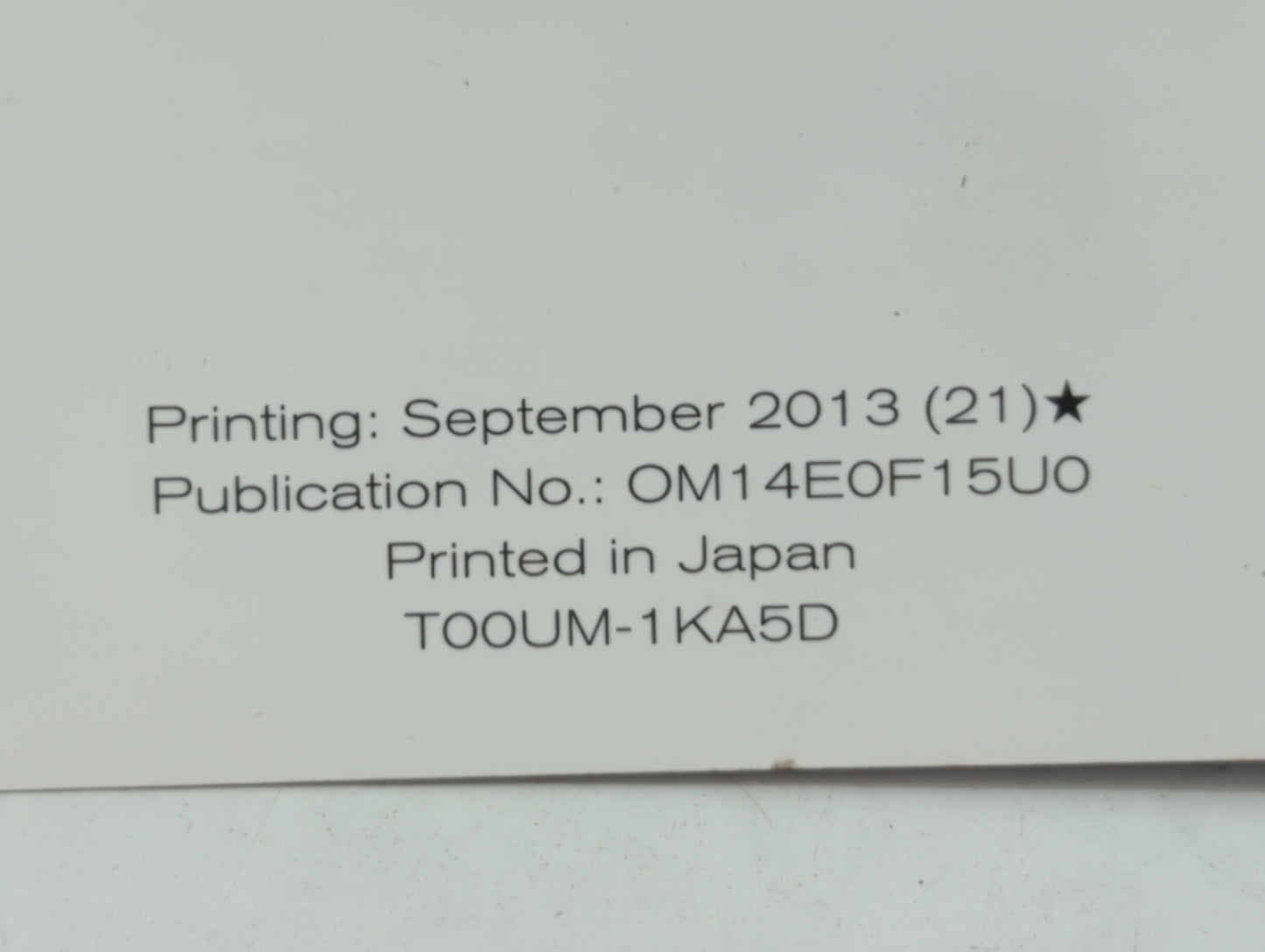 2014 Nissan Juke Owners Manual Book Guide OEM Used Auto Parts - Oemusedautoparts1.com