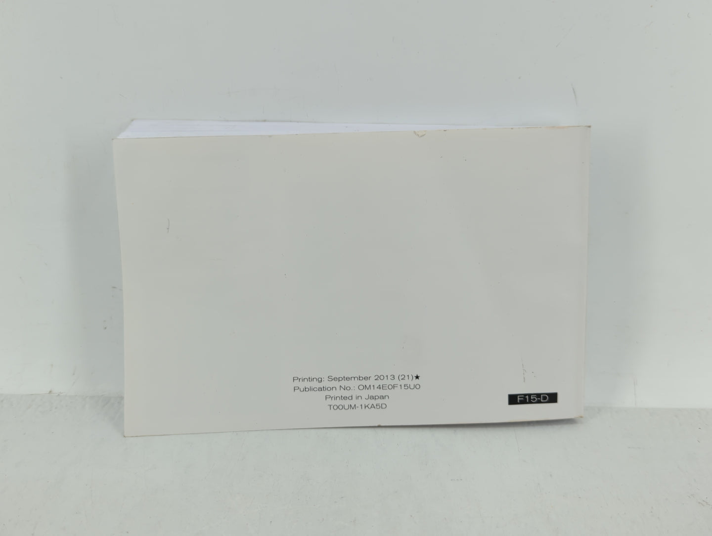 2014 Nissan Juke Owners Manual Book Guide OEM Used Auto Parts - Oemusedautoparts1.com