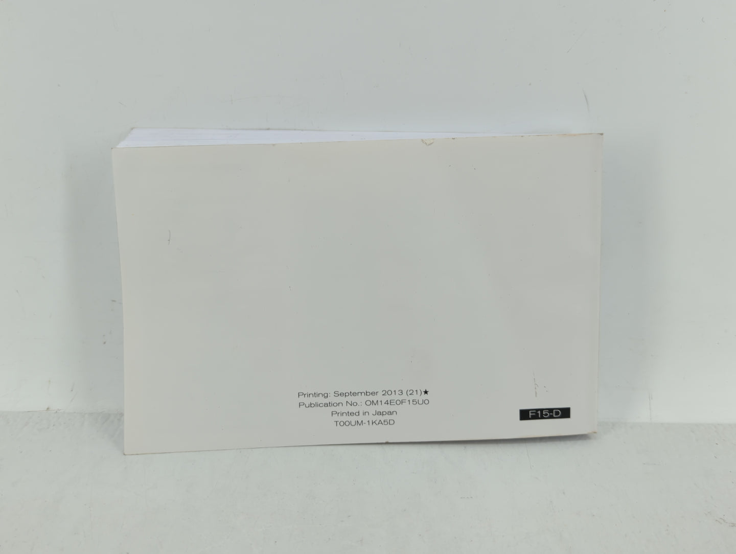 2014 Nissan Juke Owners Manual Book Guide OEM Used Auto Parts - Oemusedautoparts1.com