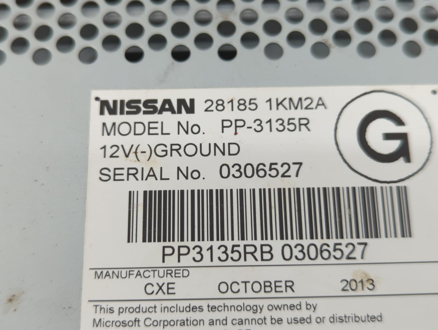 2011-2014 Nissan Juke Radio AM FM Cd Player Receiver Replacement P/N:28185 1KM2A Fits Fits 2011 2012 2013 2014 OEM Used Auto
