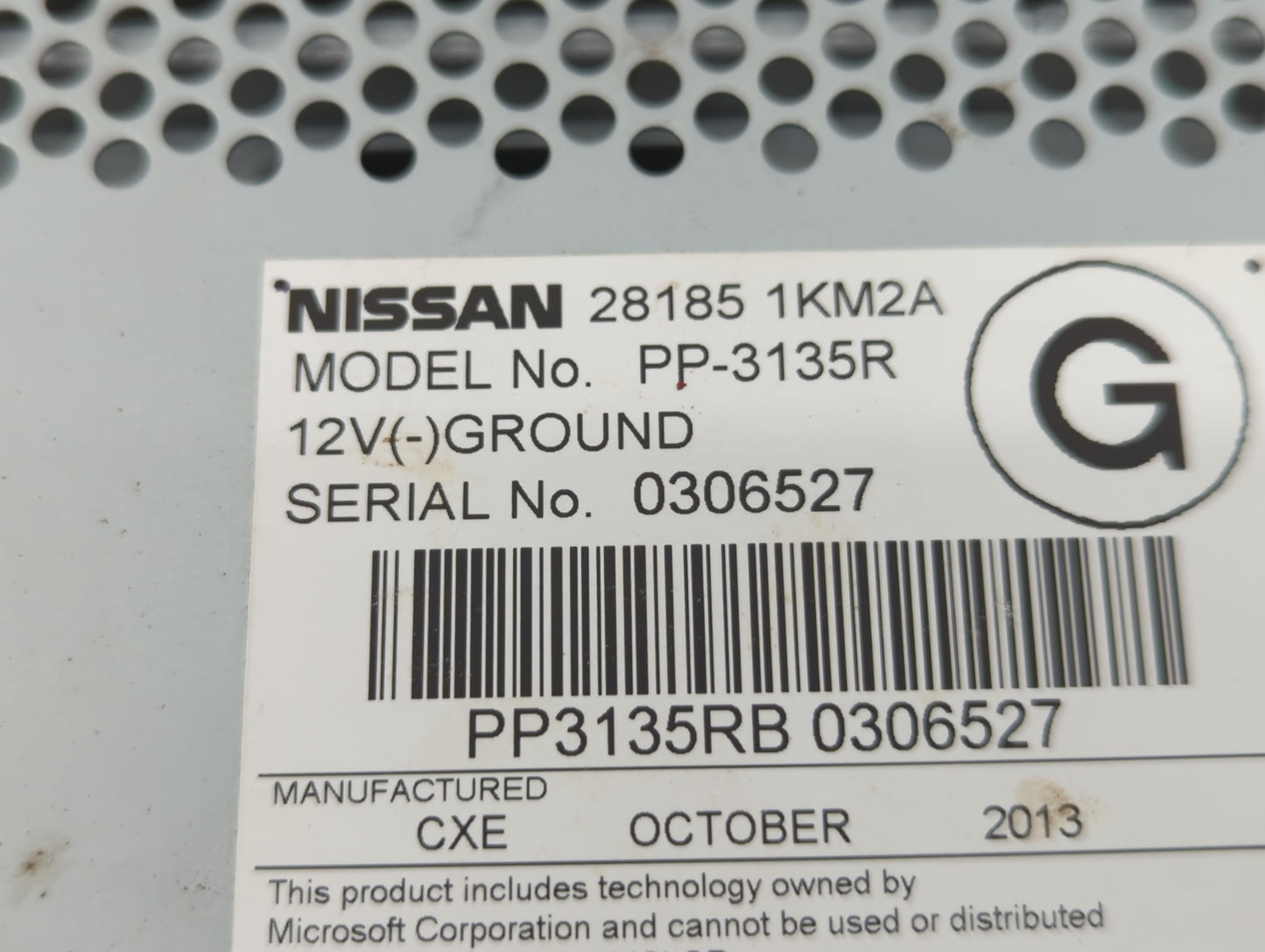 2011-2014 Nissan Juke Radio AM FM Cd Player Receiver Replacement P/N:28185 1KM2A Fits Fits 2011 2012 2013 2014 OEM Used Auto