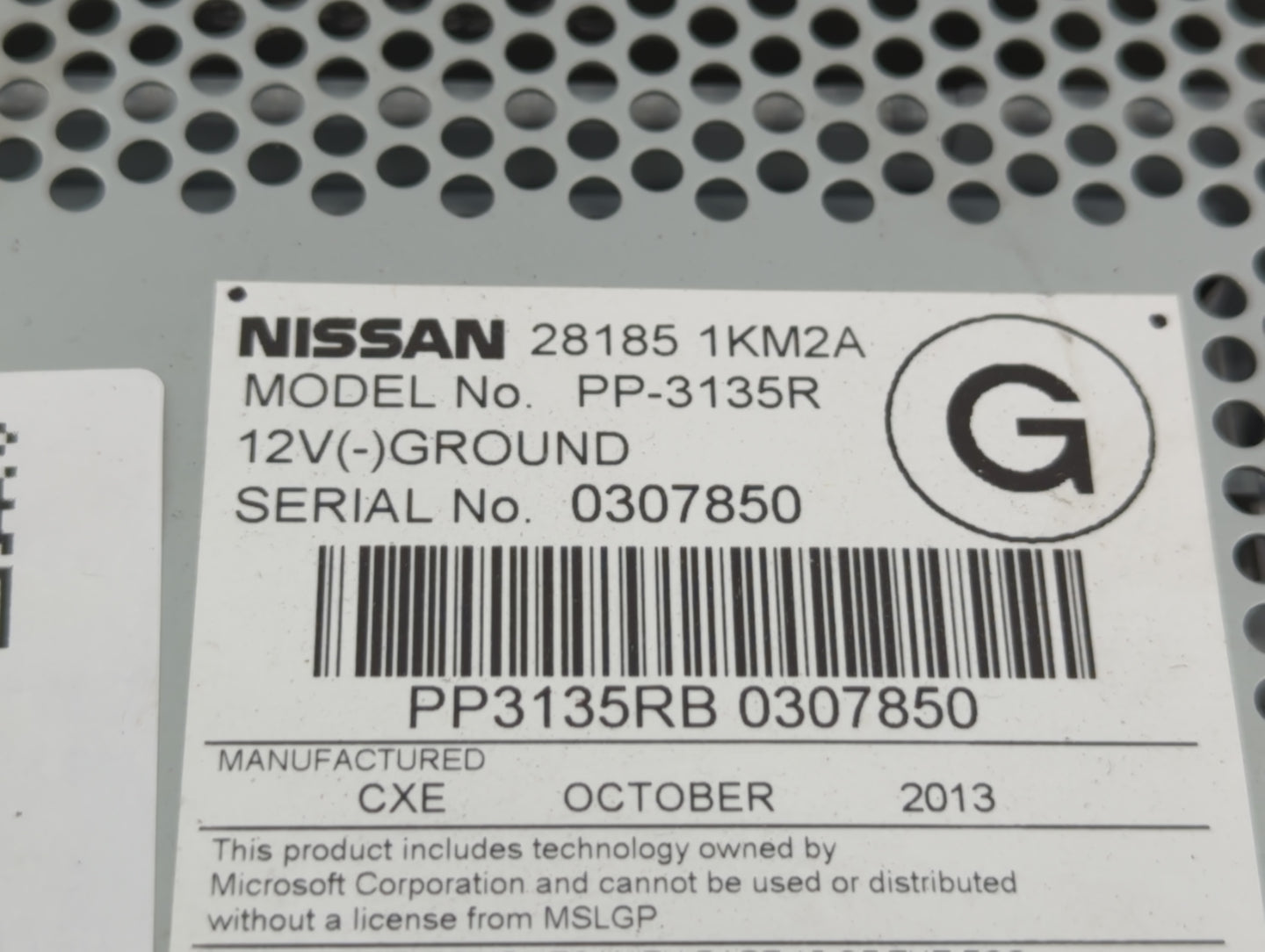 2011-2014 Nissan Juke Am Fm Cd Player Radio Receiver - Oemusedautoparts1.com