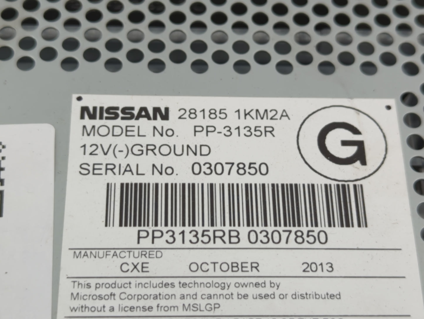 2011-2014 Nissan Juke Am Fm Cd Player Radio Receiver - Oemusedautoparts1.com