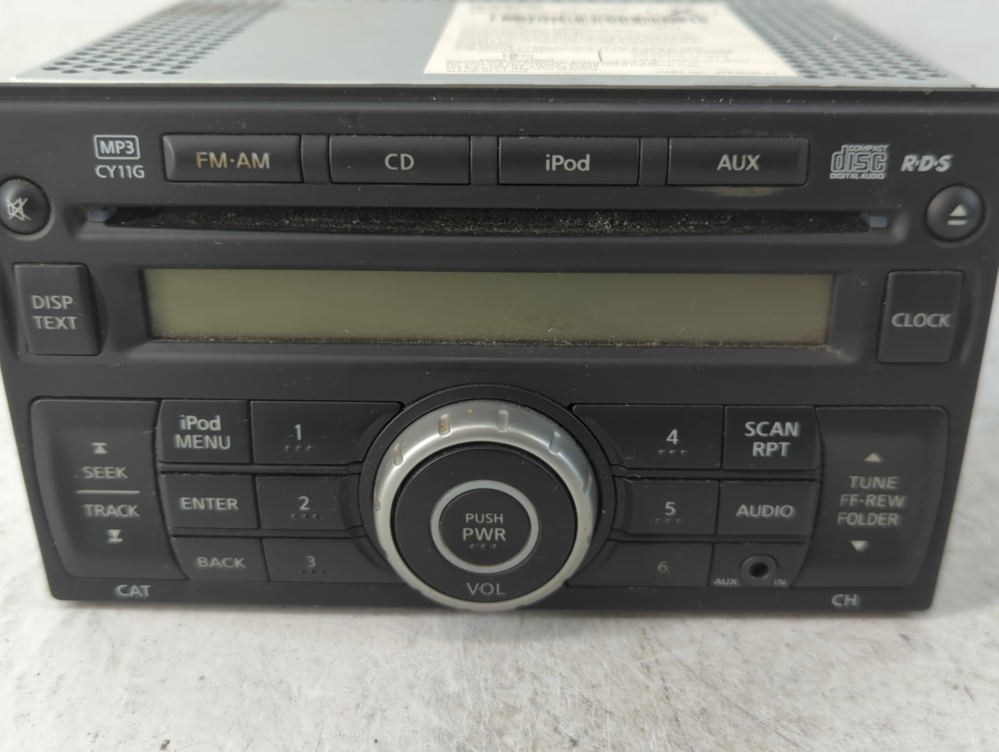 2014 Nissan Juke Radio AM FM Cd Player Receiver Replacement P/N:28185 4FV0A Fits OEM Used Auto Parts - Oemusedautoparts1.com