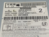 2014 Nissan Leaf Radio AM FM Cd Player Receiver Replacement P/N:25915 4NE0A Fits OEM Used Auto Parts - Oemusedautoparts1.com