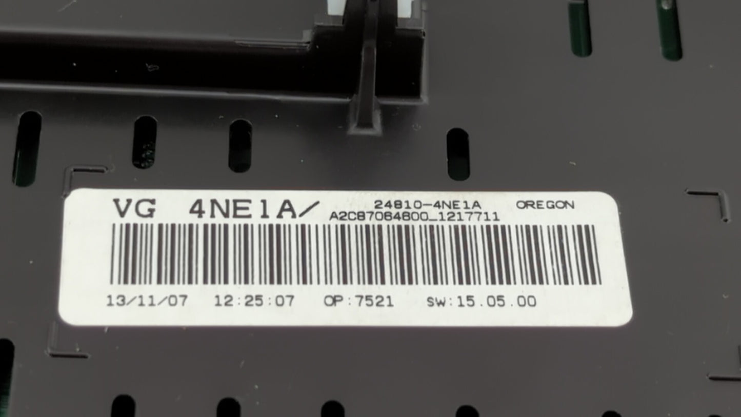 2014 Nissan Leaf Instrument Cluster Speedometer Gauges P/N:24810-4NE1A Fits OEM Used Auto Parts - Oemusedautoparts1.com