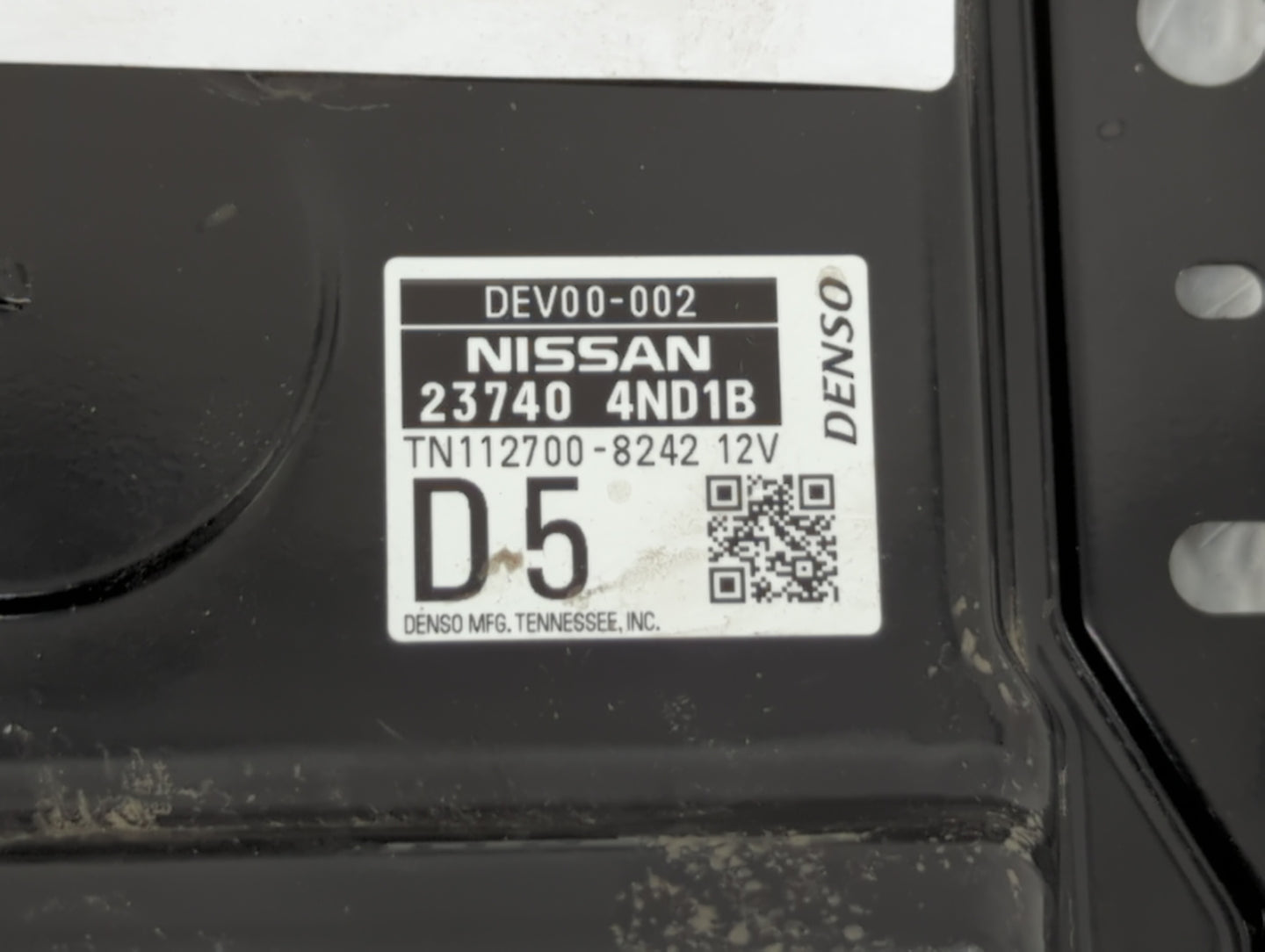 2014 Nissan Leaf PCM Engine Control Computer ECU ECM PCU OEM P/N:23740 4ND1B Fits OEM Used Auto Parts - Oemusedautoparts1.co