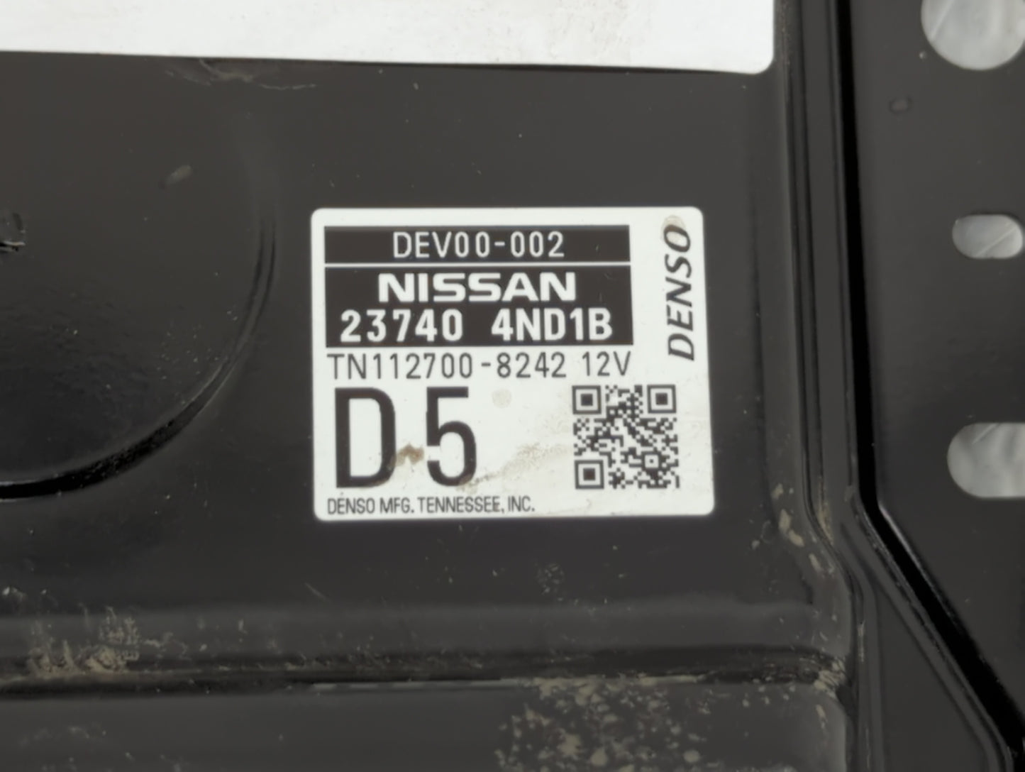 2014 Nissan Leaf PCM Engine Control Computer ECU ECM PCU OEM P/N:23740 4ND1B Fits OEM Used Auto Parts - Oemusedautoparts1.co