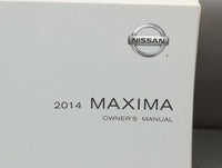 2014 Nissan Maxima Owners Manual Book Guide P/N:OM14E 0A35U0 OEM Used Auto Parts - Oemusedautoparts1.com