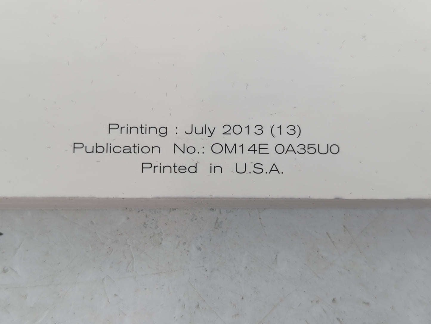 2014 Nissan Maxima Owners Manual Book Guide P/N:OM14E 0A35U0 OEM Used Auto Parts - Oemusedautoparts1.com