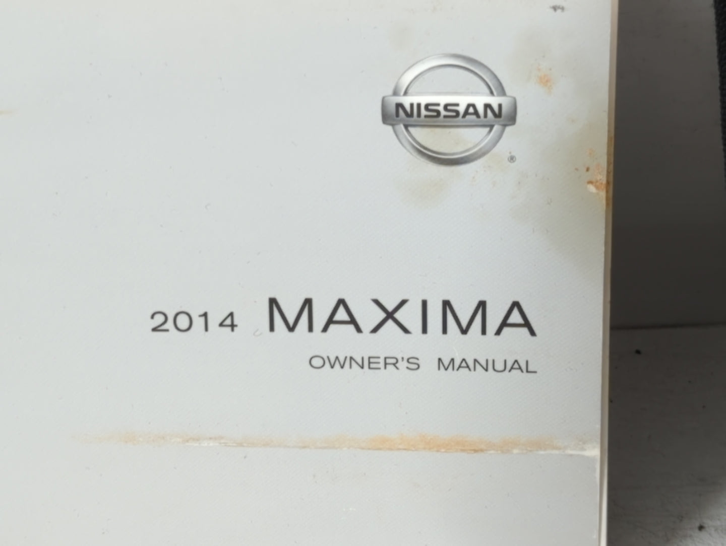 2014 Nissan Maxima Owners Manual Book Guide P/N:OM14E 0A35U0 OEM Used Auto Parts - Oemusedautoparts1.com