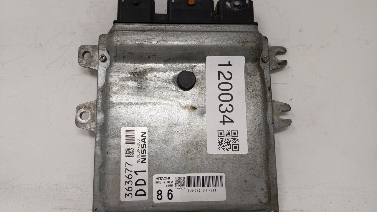 2014 Nissan Maxima PCM Engine Control Computer ECU ECM PCU OEM P/N:NEC009-003 A1H-3MD Fits OEM Used Auto Parts - Oemusedauto