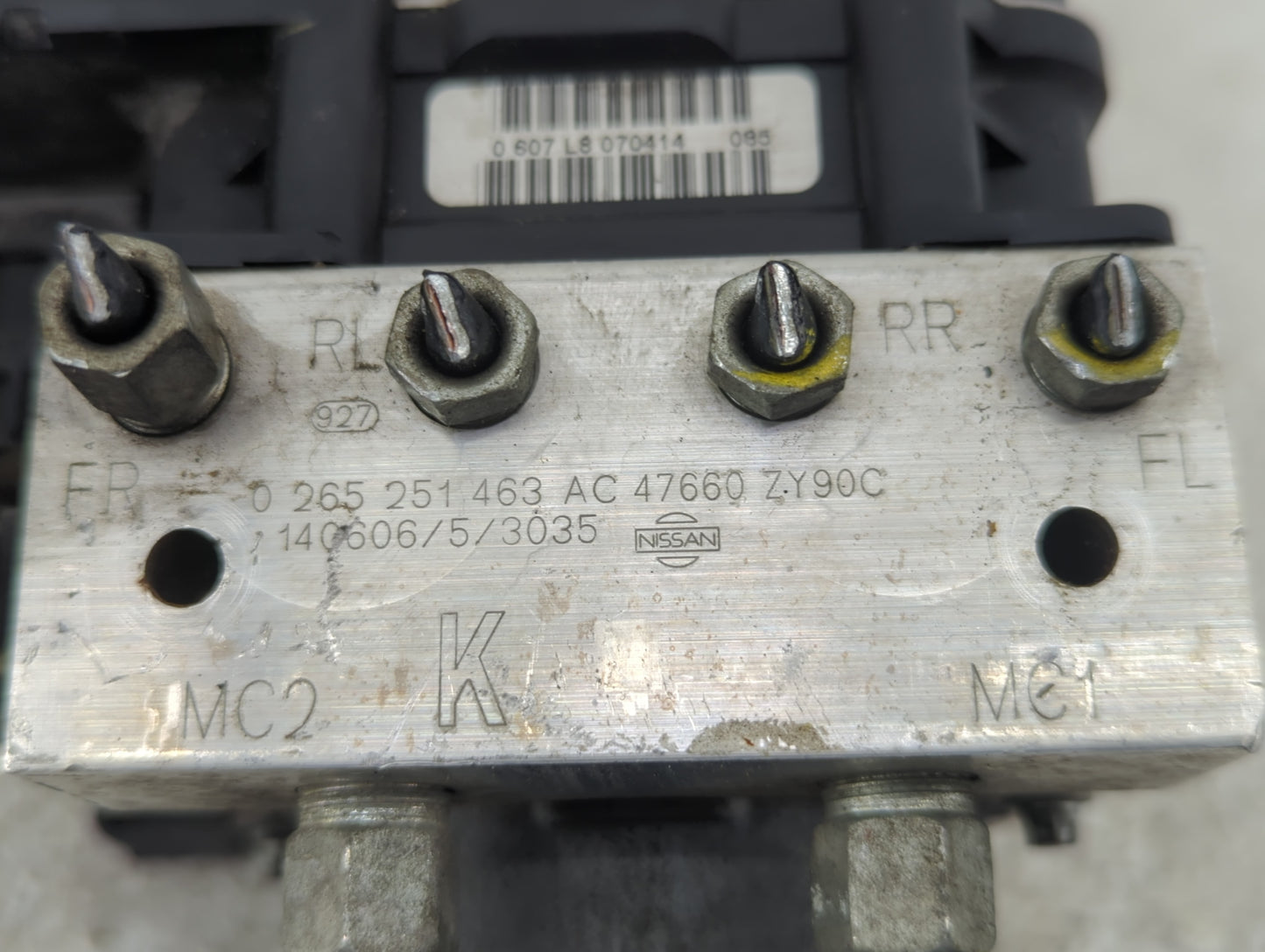 2014 Nissan Maxima ABS Pump Control Module Replacement P/N:47660 ZY90C 0 265 251 463 Fits OEM Used Auto Parts - Oemusedautop