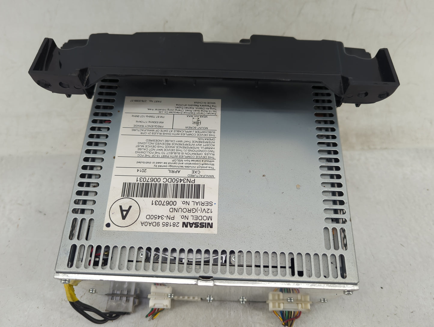 2012-2014 Nissan Maxima Radio AM FM Cd Player Receiver Replacement P/N:28185 9DA0A Fits Fits 2012 2013 2014 OEM Used Auto Pa