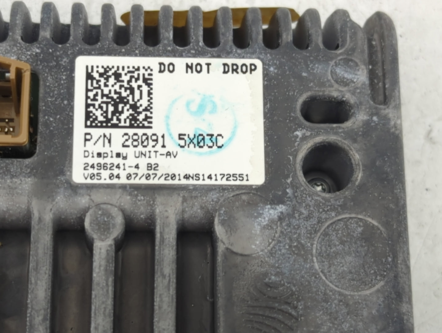2014 Nissan Maxima Radio AM FM Cd Player Receiver Replacement P/N:28091-5X03C Fits OEM Used Auto Parts - Oemusedautoparts1.c