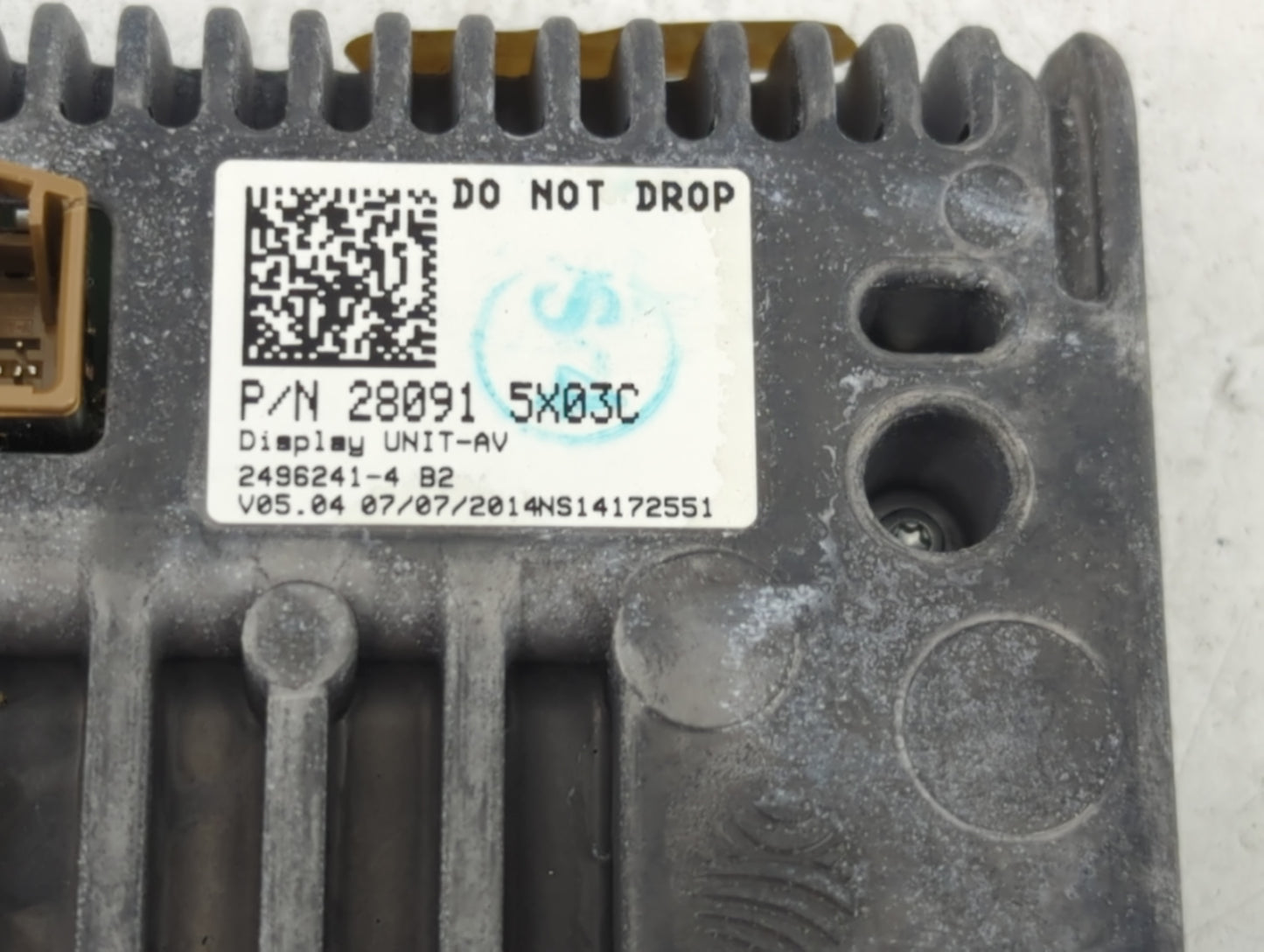 2014 Nissan Maxima Radio AM FM Cd Player Receiver Replacement P/N:28091-5X03C Fits OEM Used Auto Parts - Oemusedautoparts1.c