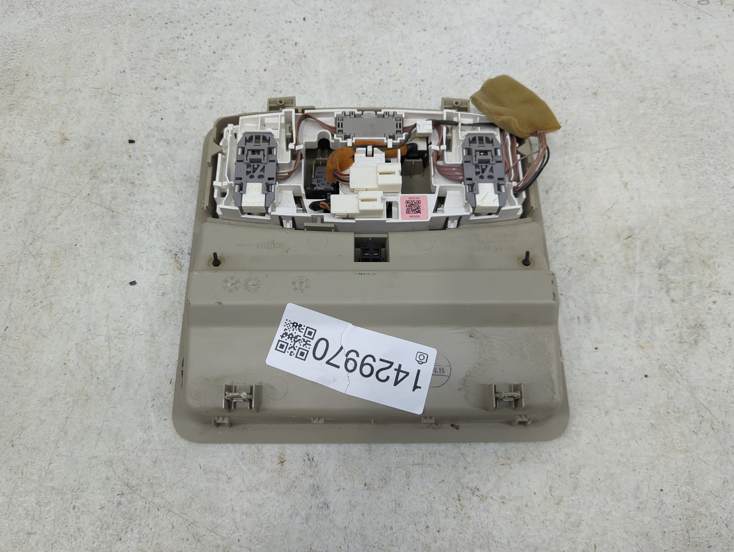 2014 Nissan Maxima Overhead Roof Console - Oemusedautoparts1.com