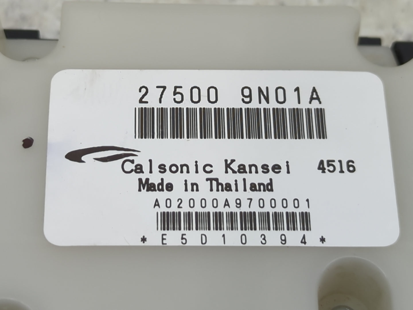 2014 Nissan Maxima Climate Control Module Temperature AC/Heater Replacement P/N:27500 9N01A A02000A9700001 Fits OEM Used Aut