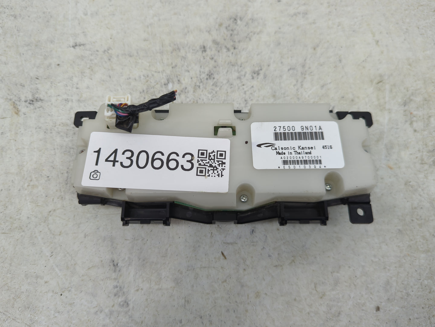 2014 Nissan Maxima Climate Control Module Temperature AC/Heater Replacement P/N:27500 9N01A A02000A9700001 Fits OEM Used Aut