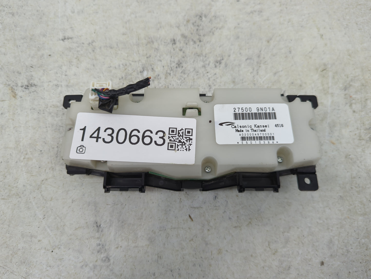 2014 Nissan Maxima Climate Control Module Temperature AC/Heater Replacement P/N:27500 9N01A A02000A9700001 Fits OEM Used Aut