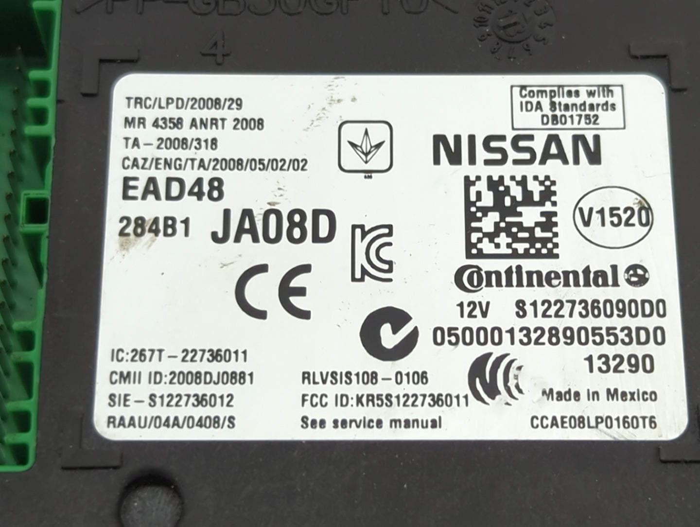 2014-2014 Nissan Maxima Body Control Module Bcm Inner Cabin Fuse Box - Oemusedautoparts1.com