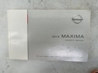 compare product 2014 Nissan Maxima Owners Manual Book Guide P/N:OM14E 0A35U0 MB14E NALLU3 OEM Used Auto Parts