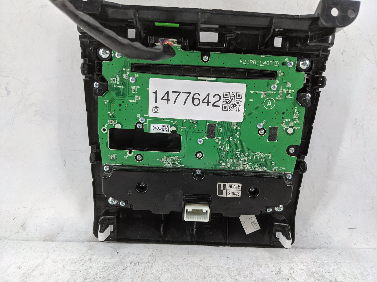 2014 Nissan Maxima Radio AM FM Cd Player Receiver Replacement P/N:9DA1B Fits OEM Used Auto Parts - Oemusedautoparts1.com