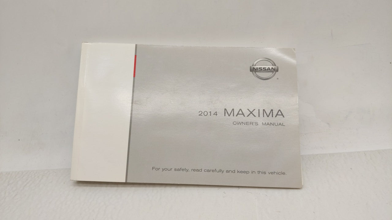 2014 Nissan Maxima Owners Manual Book Guide OEM Used Auto Parts - Oemusedautoparts1.com