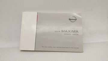 2014 Nissan Maxima Owners Manual Book Guide OEM Used Auto Parts - Oemusedautoparts1.com