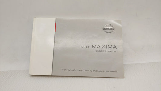2014 Nissan Maxima Owners Manual Book Guide OEM Used Auto Parts - Oemusedautoparts1.com