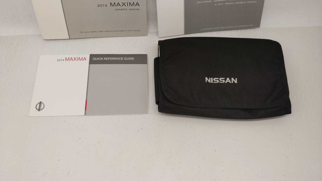 2014 Nissan Maxima Owners Manual Book Guide OEM Used Auto Parts - Oemusedautoparts1.com