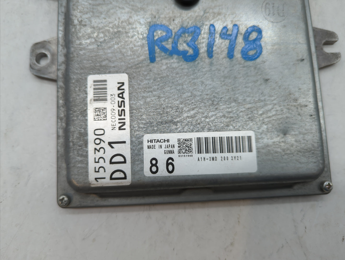 2014 Nissan Maxima PCM Engine Control Computer ECU ECM PCU OEM P/N:NEC009-003 A1H-3MD, NEC005-070 Fits OEM Used Auto Parts -