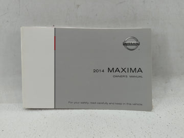 2014 Nissan Maxima Owners Manual Book Guide P/N:OM14E OA35UO OEM Used Auto Parts - Oemusedautoparts1.com