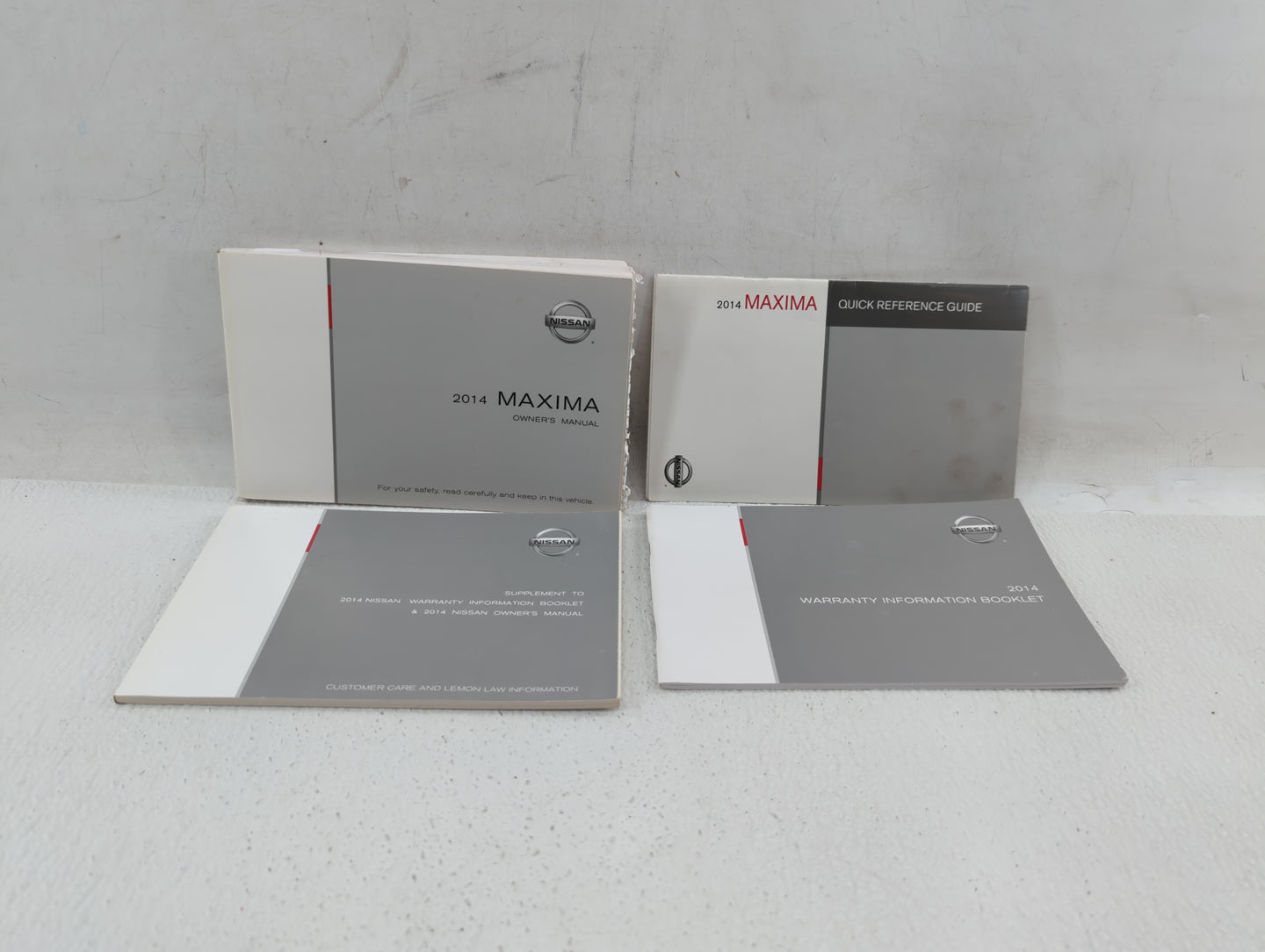 2014 Nissan Maxima Owners Manual Book Guide P/N:OM14E OA35UO OEM Used Auto Parts - Oemusedautoparts1.com