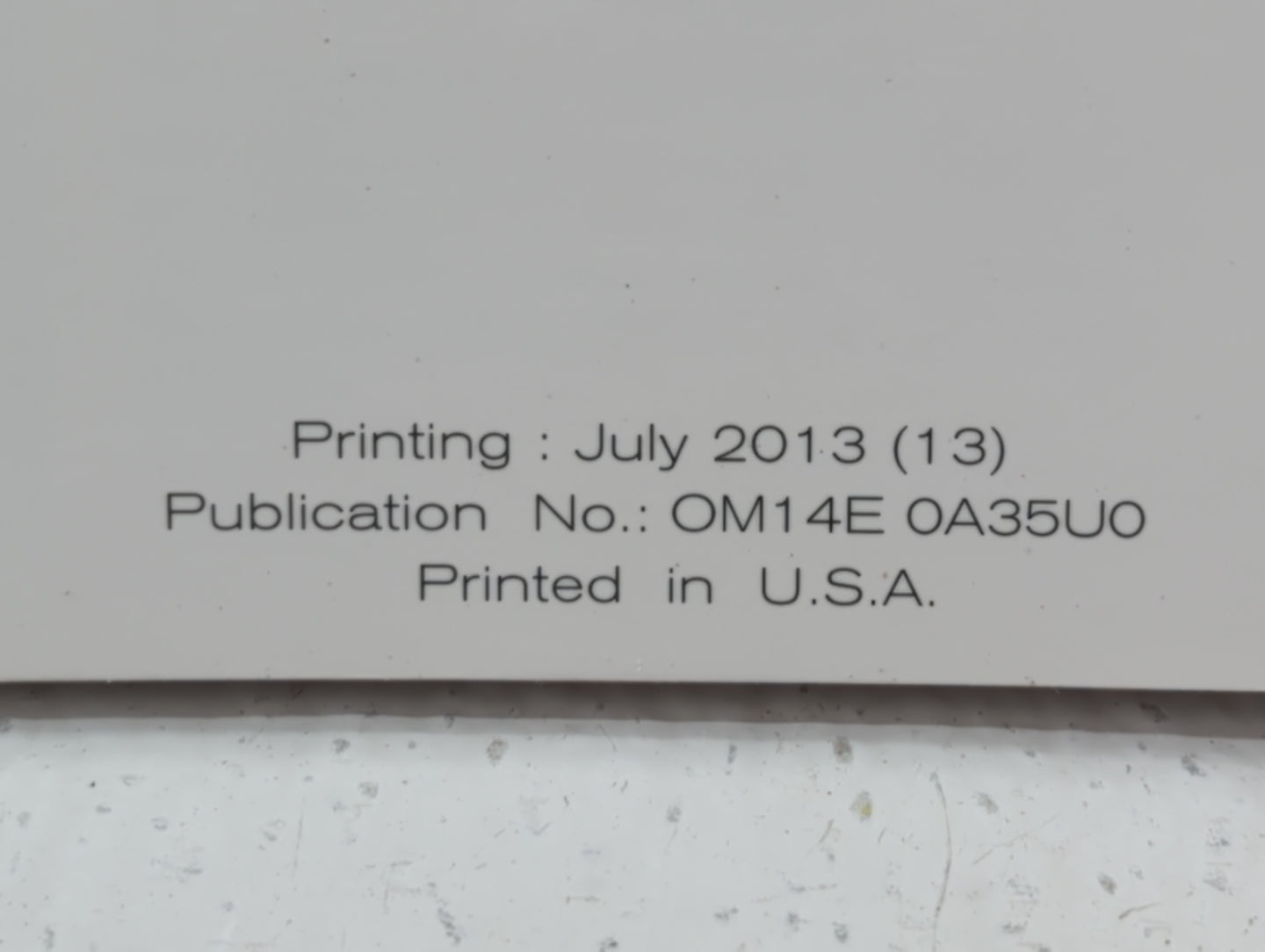 2014 Nissan Maxima Owners Manual Book Guide P/N:OM14E OA35UO OEM Used Auto Parts - Oemusedautoparts1.com