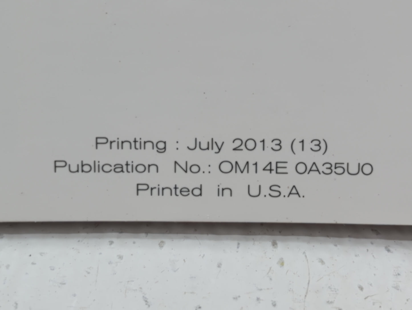 2014 Nissan Maxima Owners Manual Book Guide P/N:OM14E OA35UO OEM Used Auto Parts - Oemusedautoparts1.com