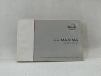 2014 Nissan Maxima Owners Manual Book Guide P/N:OM14E OA35U0 OEM Used Auto Parts - Oemusedautoparts1.com