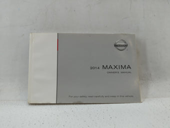 compare product 2014 Nissan Maxima Owners Manual Book Guide P/N:OM14E OA35U0 OEM Used Auto Parts