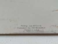 2014 Nissan Maxima Owners Manual Book Guide P/N:OM14E OA35U0 OEM Used Auto Parts - Oemusedautoparts1.com